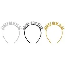 [9220] DIADEMA HAPPY NEY YEAR CON BRILLO