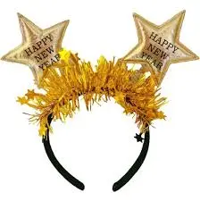 [55678] DIADEMA HAPPY NEW YEAR ESTRELLAS DORADO