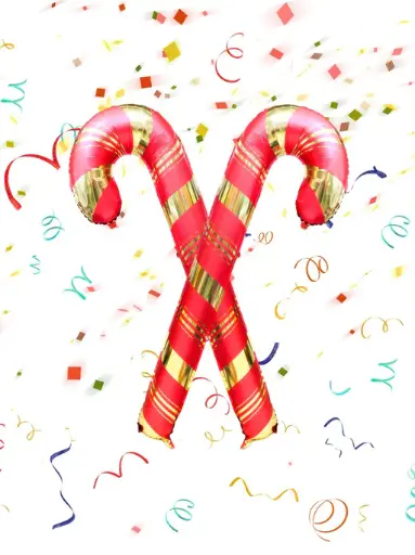 [6041] 58" BASTON DE DULCE ROJO