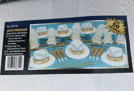 [367-50] KIT 50 / GOLD PARADISE PARTY KIT