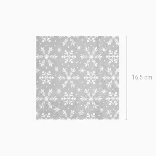 [101310] SERVILLETAS COPO DE NIEVE 25 PZAS