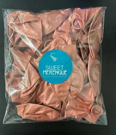 [5445] 12" SWEET MERENGUE CROMADO ROSE GOLD C/50PZ